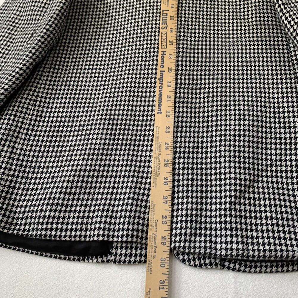 Vintage Dumas Blazer Jacket Women 14 Houndstooth Career Retro Lined Y2K USA Corp - Picture 7 of 14